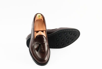 The Grand Tassel Loafer - Oxblood Burgundy - Marquina Shoemaker