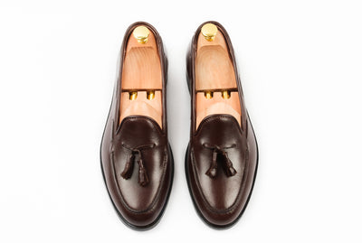 The Grand Tassel Loafer - Oxblood Burgundy - Marquina Shoemaker