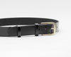 Black Noir Leather Belt - Marquina Shoemaker