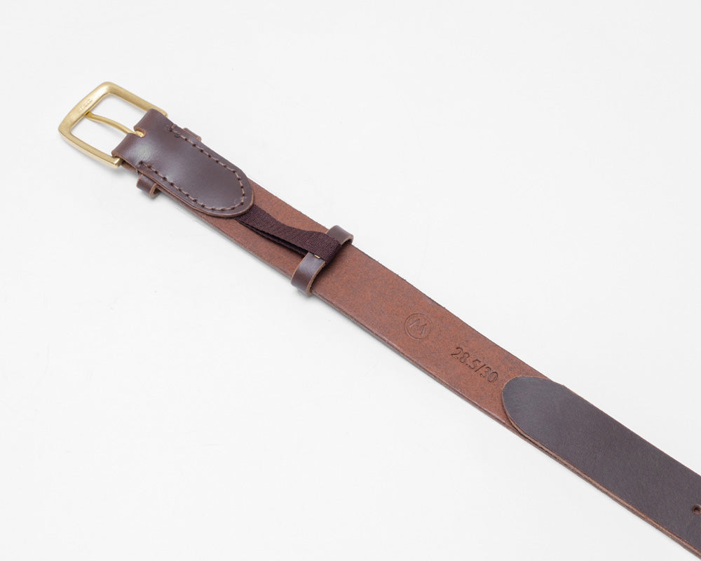 Oxblood Mahogany Leather Belt - Marquina Shoemaker Oxblood Mahogany Leather Belt - Marquina Shoemaker