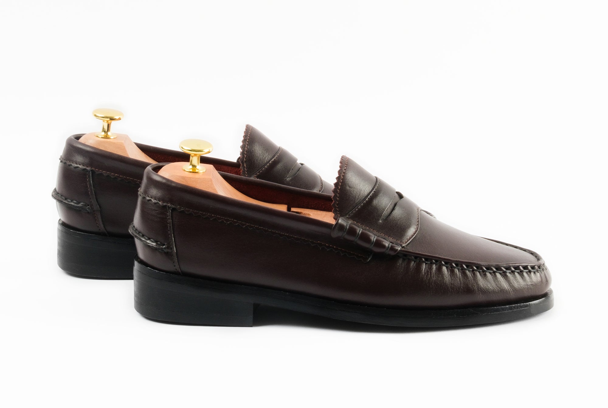 The Grand Penny Loafers - Oxblood Burgundy - Marquina Shoemaker