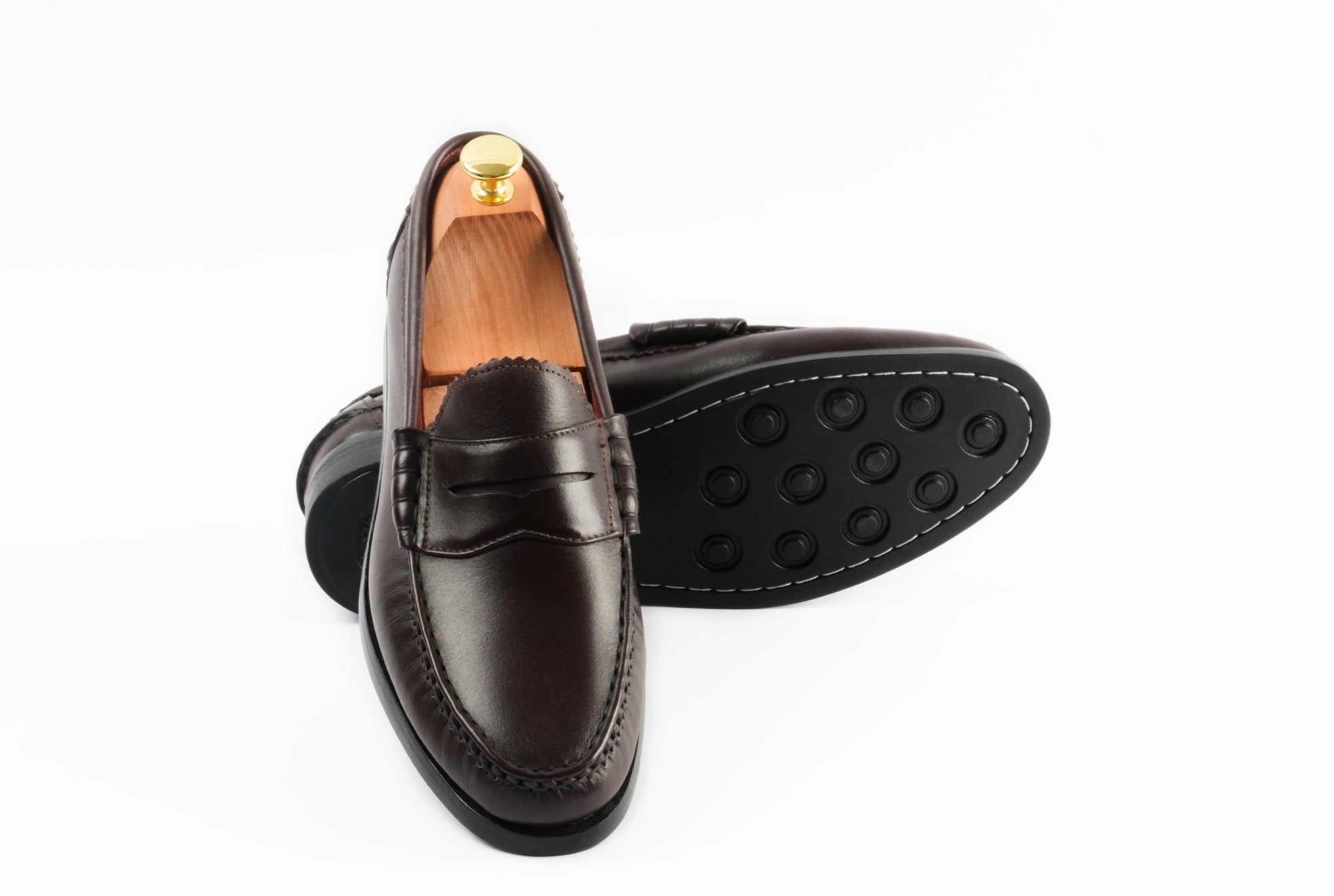 The Grand Penny Loafers - Oxblood Burgundy - Marquina Shoemaker