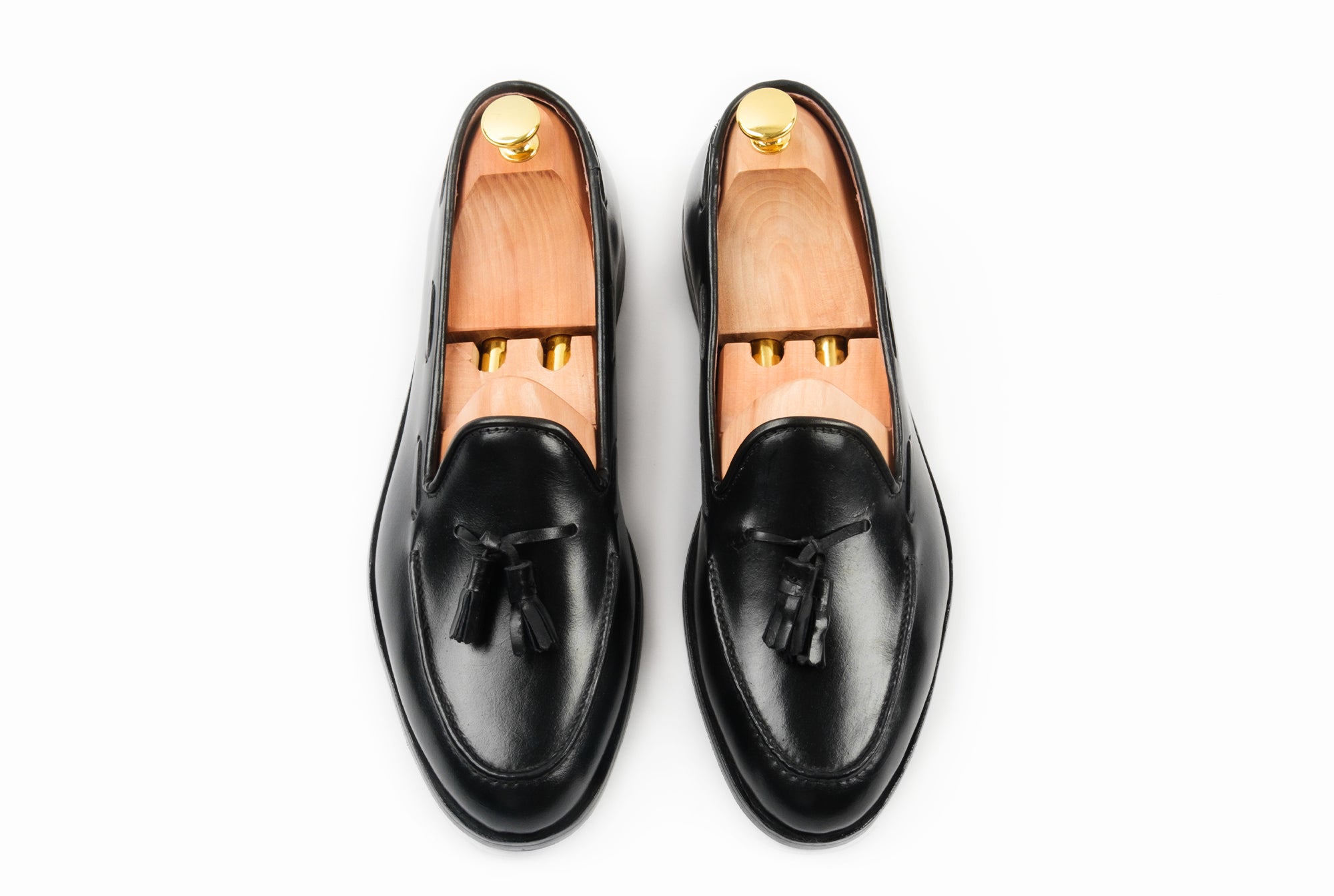 The Grand Tassel Loafer - Black Noir - Marquina Shoemaker