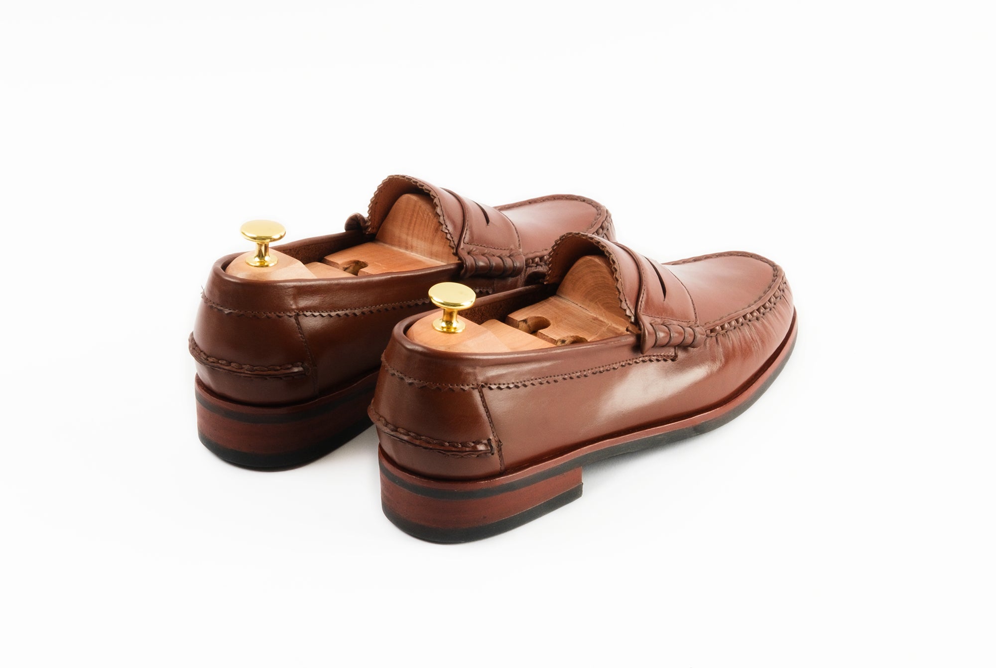 The Grand Penny Loafers - Chestnut Brown - Marquina Shoemaker