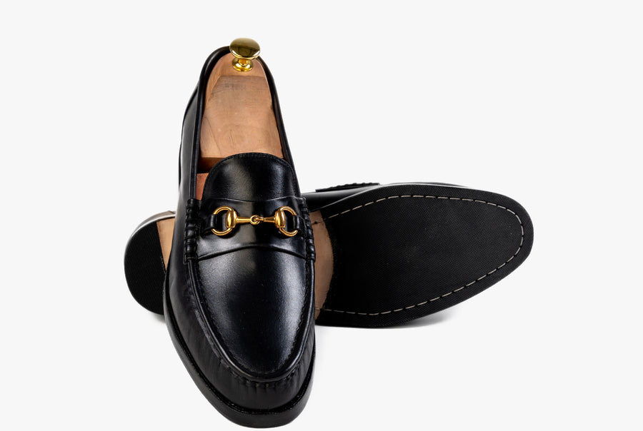 The Grand Horsebit Loafer - Black Noir - Marquina Shoemaker