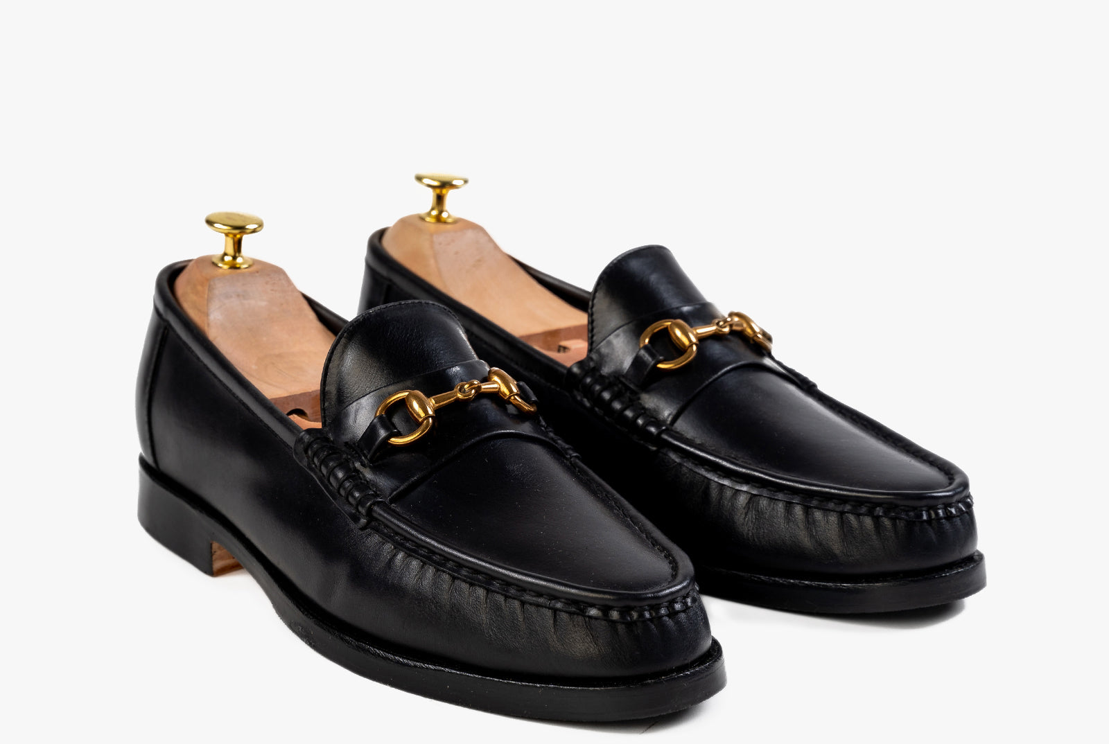 kobber uafhængigt Labe Men's Grand Horsebit Loafers in Black Noir - Marquina Shoemaker