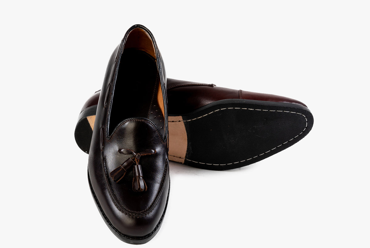 The Grand Tassel Loafer Mahogany Brown Marquina Shoemaker