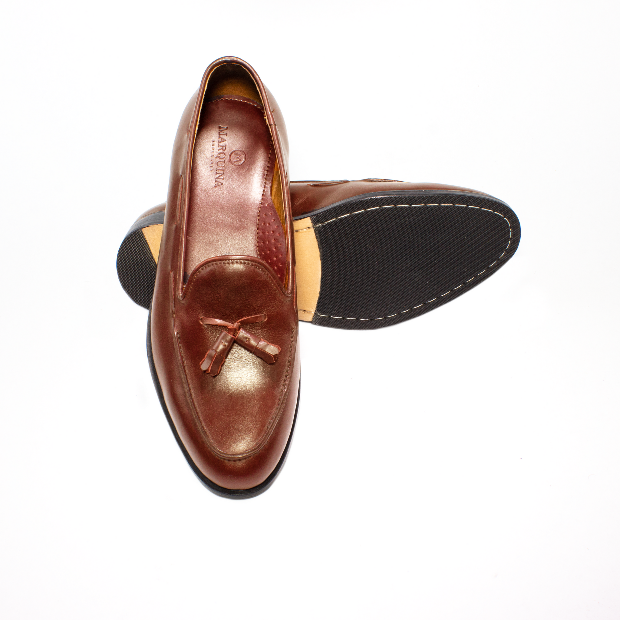 The Grand Tassel Loafer - Chestnut Brown - Marquina Shoemaker