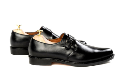 Grand Single Monkstrap - Black Noir - Marquina Shoemaker