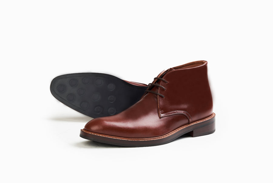The Armas Chukka Boot - Chestnut Brown - Marquina Shoemaker
