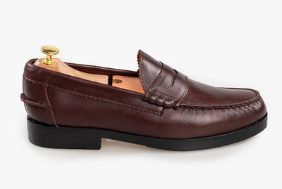 The Grand Penny Loafers - Oxblood Burgundy - Marquina Shoemaker