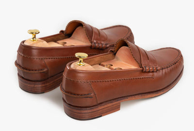 The Grand Penny Loafers - Chestnut Brown - Marquina Shoemaker