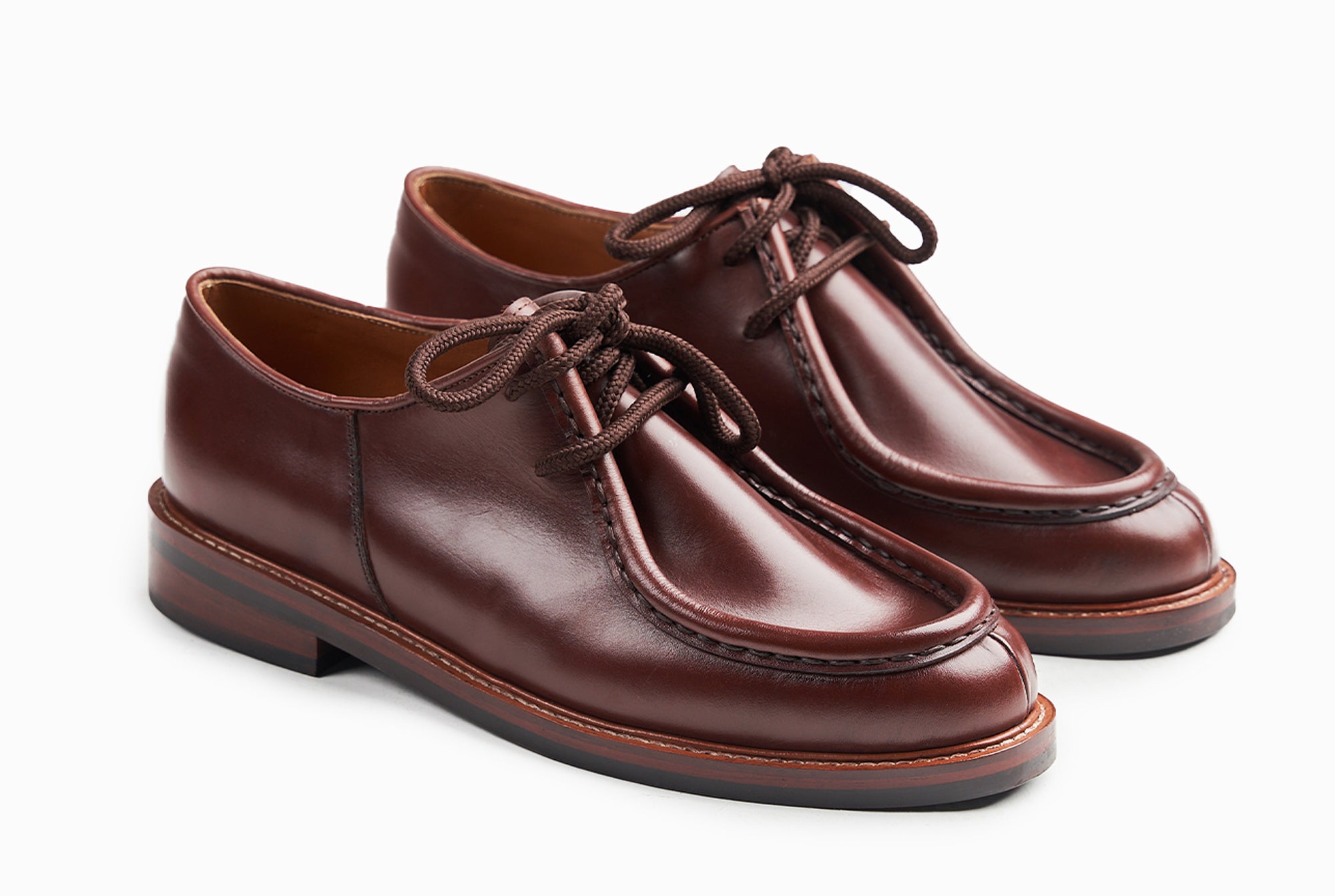 bushdebrunt ピーキー brunt peaky 笛 タンカラー Men's Grand Alpine Derby - Chestnut Brown - Marquina Shoemaker